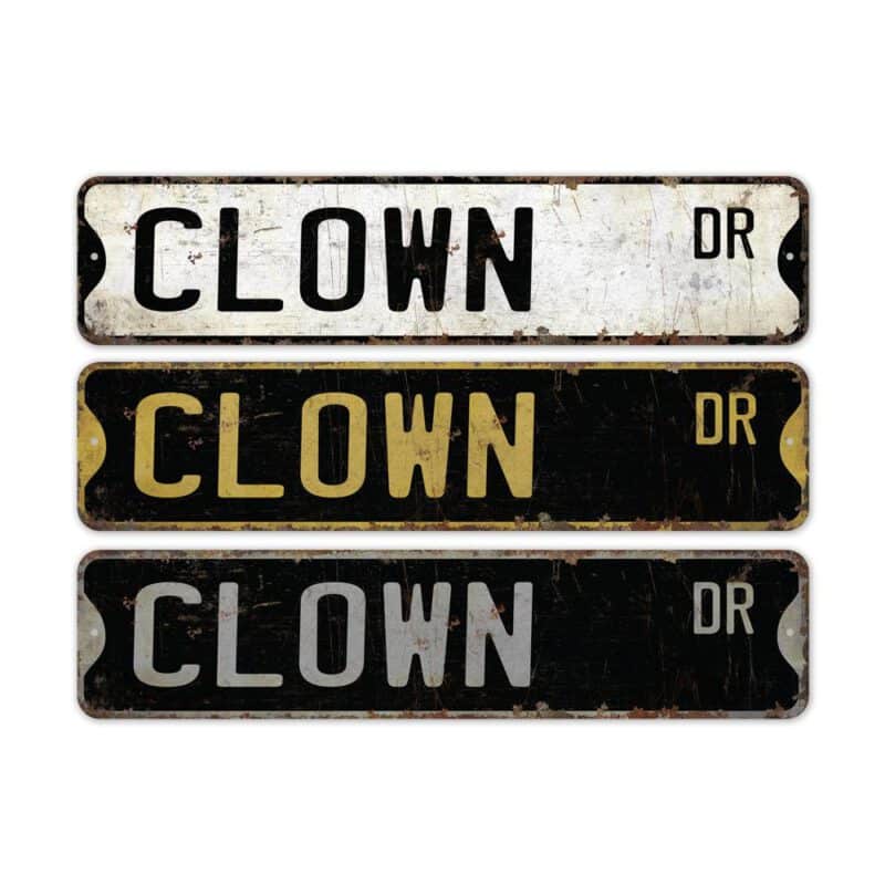 Clown-Premium-Quality-Rustic-Metal-Sign-2