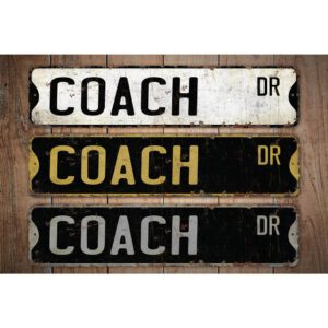 Coach-Premium-Quality-Rustic-Metal-Sign-Images