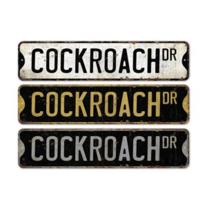 Cockroach-Premium-Quality-Rustic-Metal-Sign-2