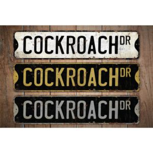 Cockroach-Premium-Quality-Rustic-Metal-Sign-Images