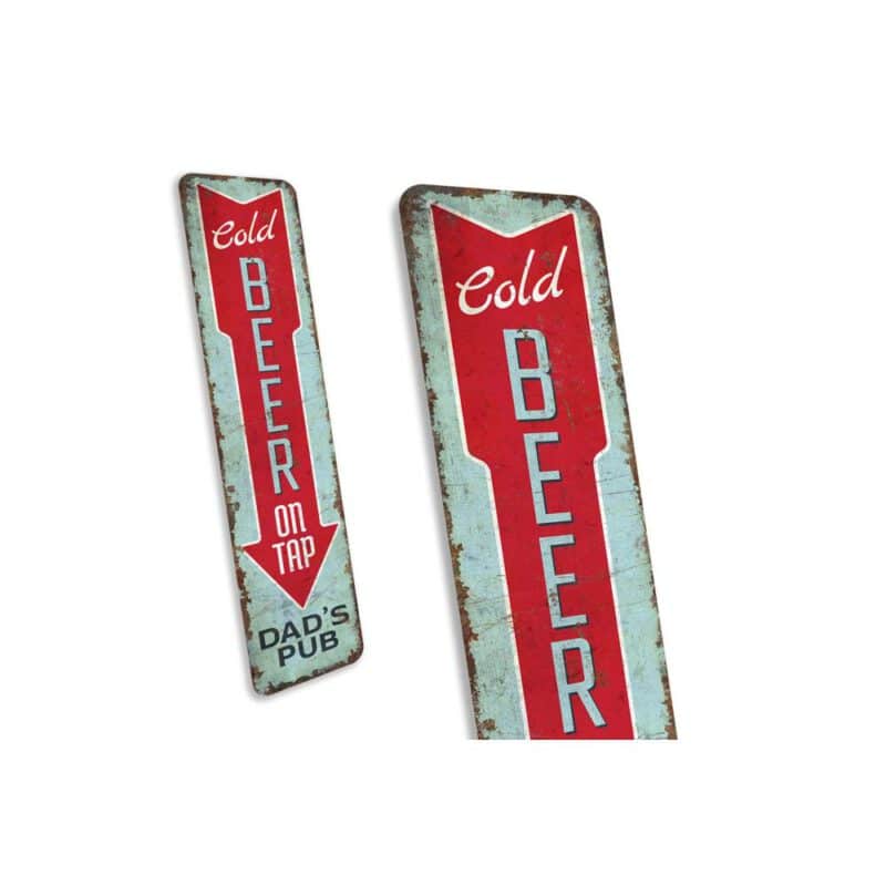 Cold-Beer-On-Tap-Sign-Premium-Quality-Rustic-Metal-Sign-3