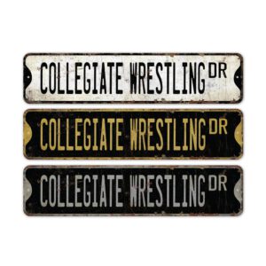 Collegiate-Wrestling-Premium-Quality-Rustic-Metal-Sign-2