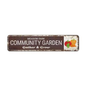 Community-Garden-Sign-Premium-Quality-Rustic-Metal-Sign-2