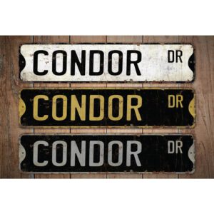 Condor-Premium-Quality-Rustic-Metal-Sign-Images