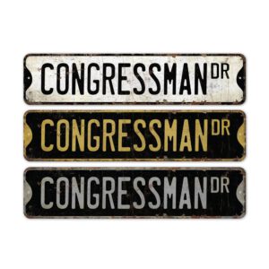 Congressman-Premium-Quality-Rustic-Metal-Sign-2