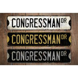 Congressman-Premium-Quality-Rustic-Metal-Sign-Images