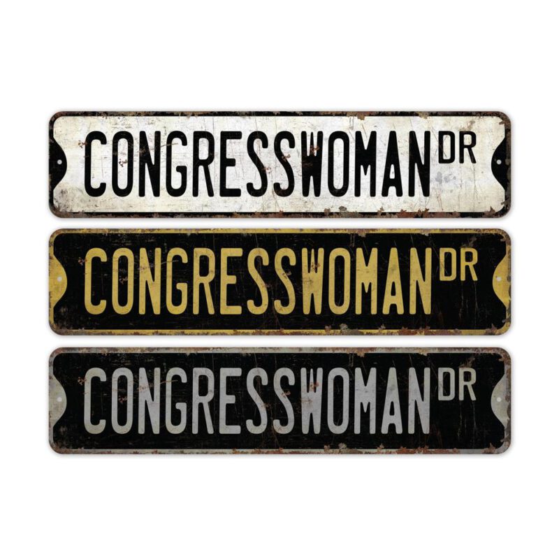 Congresswoman-Premium-Quality-Rustic-Metal-Sign-2