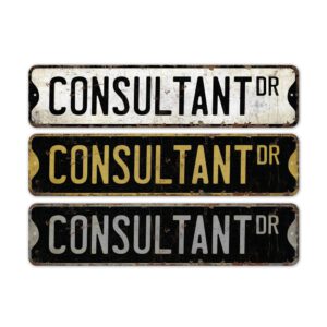 Consultant-Premium-Quality-Rustic-Metal-Sign-2