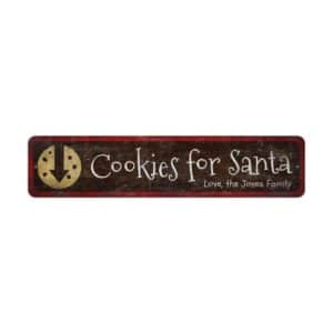 Cookies-Milk-for-Santa-Sign-Premium-Quality-Rustic-Metal-Sign-2