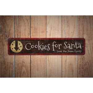 Cookies-Milk-for-Santa-Sign-Premium-Quality-Rustic-Metal-Sign-Images