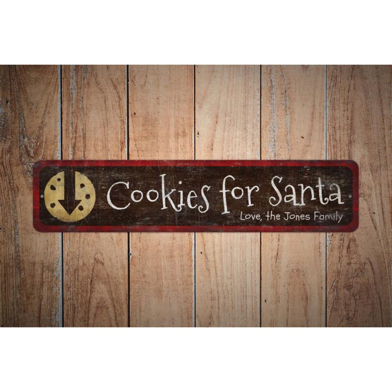 Cookies-Milk-for-Santa-Sign-Premium-Quality-Rustic-Metal-Sign-Images