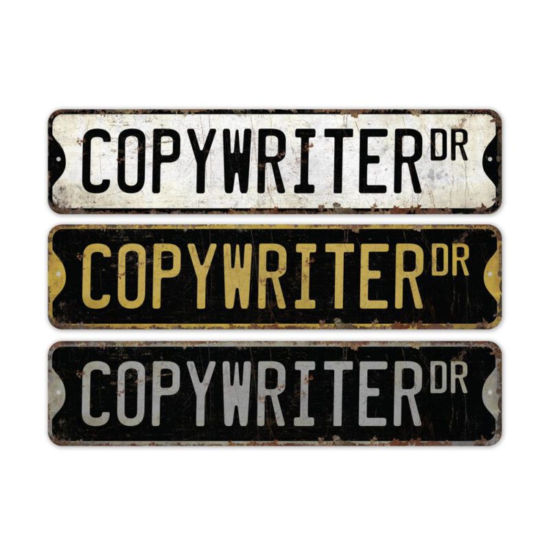 Copywriter-Premium-Quality-Rustic-Metal-Sign-2