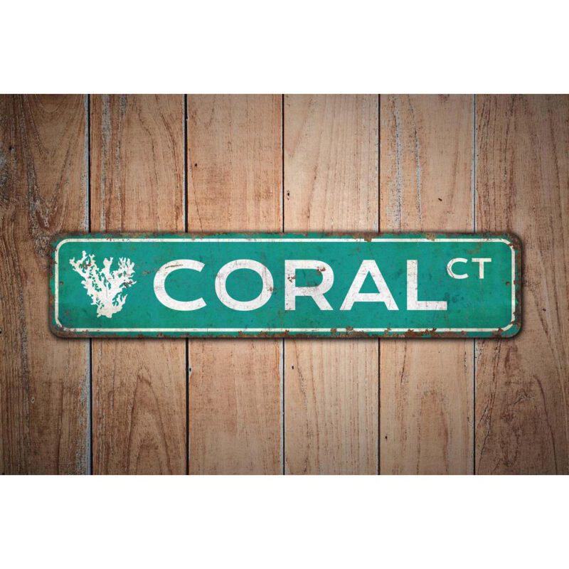 Coral-CT-Sign-Premium-Quality-Rustic-Metal-Sign-Images