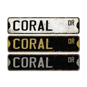 Coral-Premium-Quality-Rustic-Metal-Sign-2