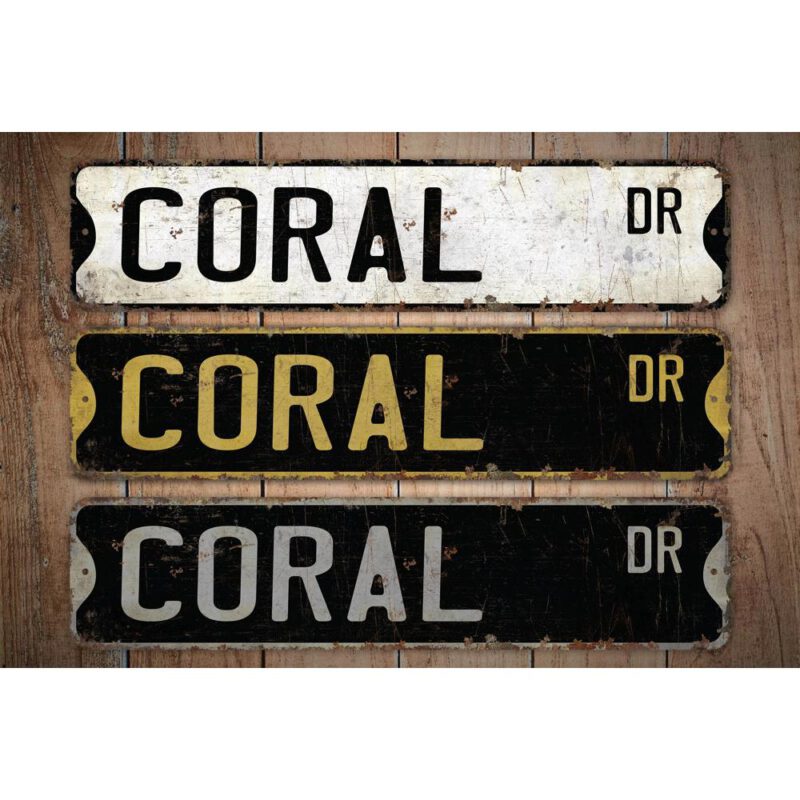 Coral-Premium-Quality-Rustic-Metal-Sign-Images