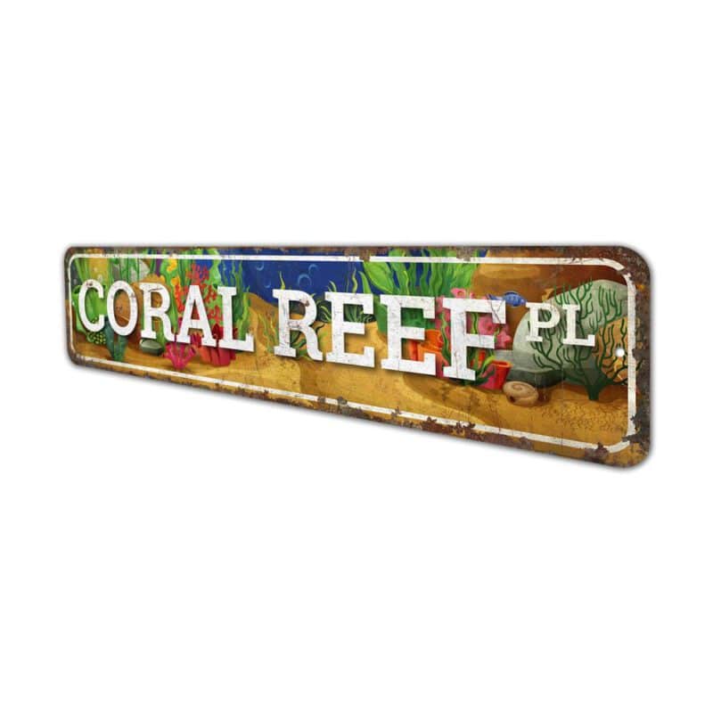 Coral-Reef-Place-Sign-Premium-Quality-Rustic-Metal-Sign-4