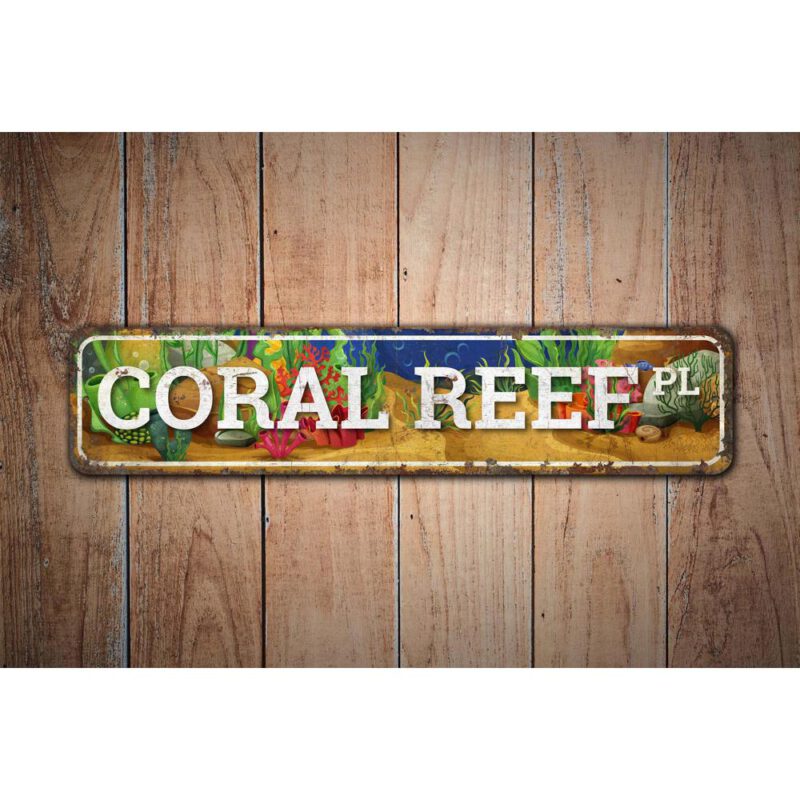 Coral-Reef-Place-Sign-Premium-Quality-Rustic-Metal-Sign-Images