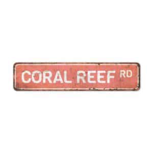 Coral-Reef-Road-Sign-Premium-Quality-Rustic-Metal-Sign-2