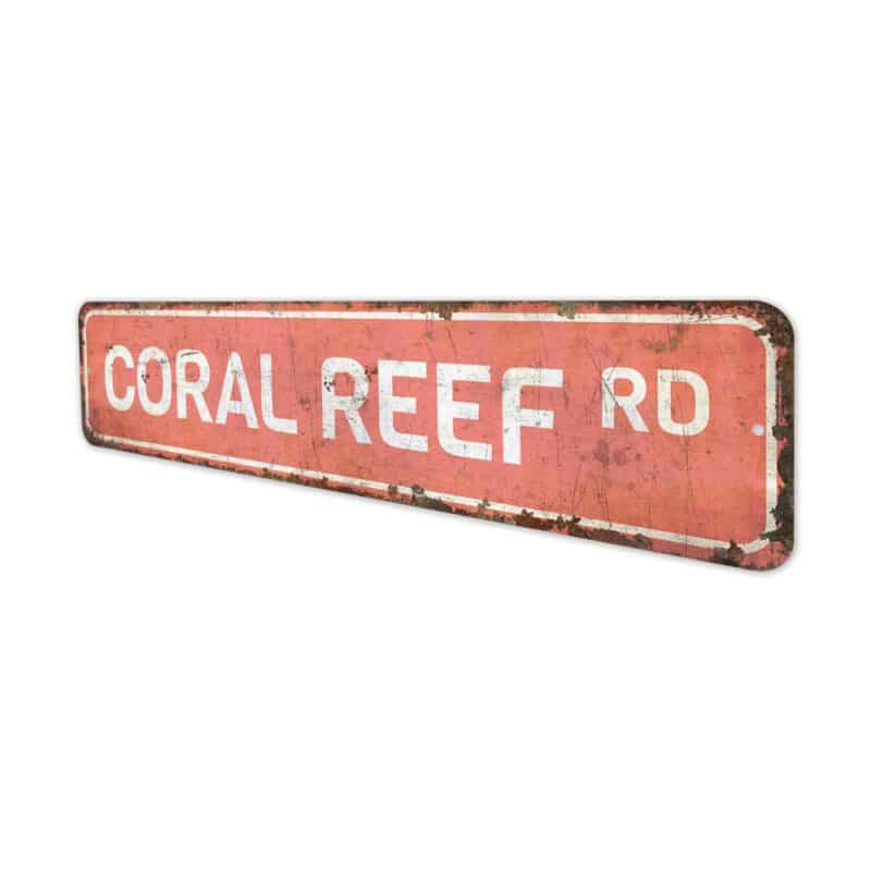 Coral-Reef-Road-Sign-Premium-Quality-Rustic-Metal-Sign-4