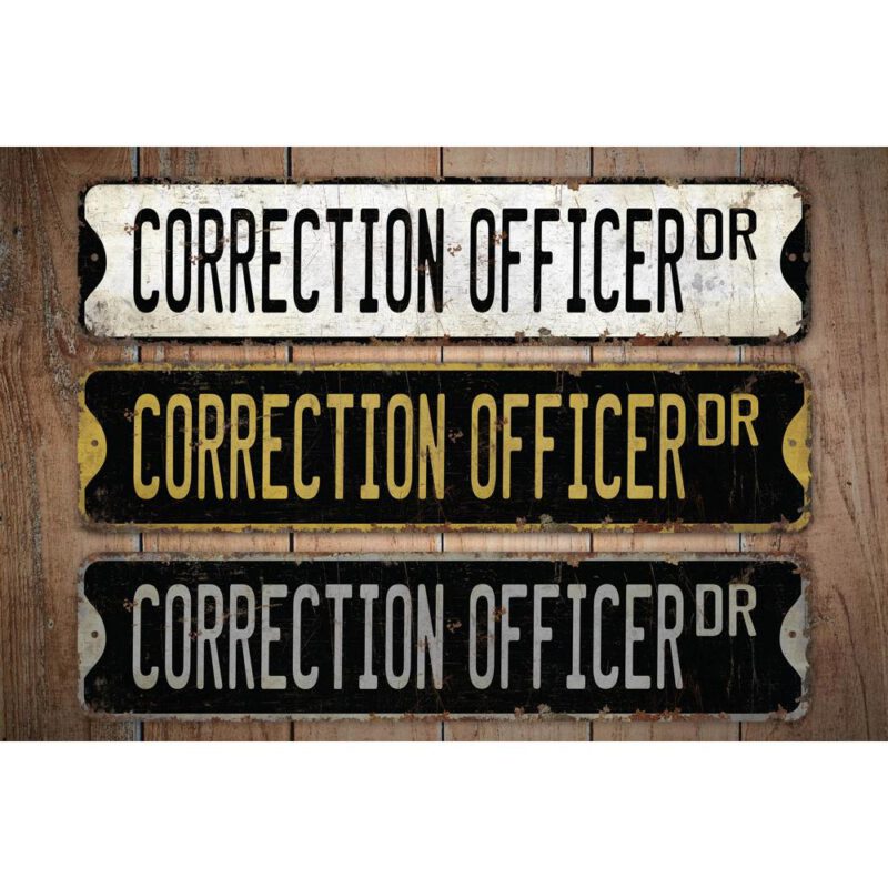 Correction-Officer-Premium-Quality-Rustic-Metal-Sign-Images