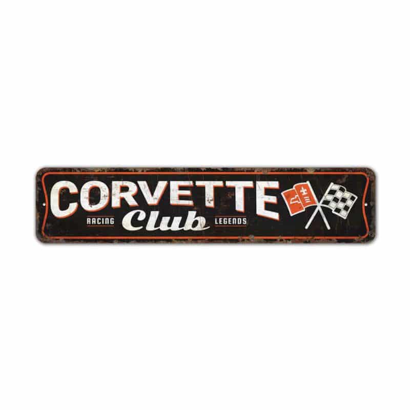 Corvette-Club-Sign-Premium-Quality-Rustic-Metal-Sign-2