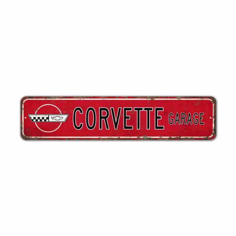 Corvette-Garage-Premium-Quality-Rustic-Metal-Sign-2-1