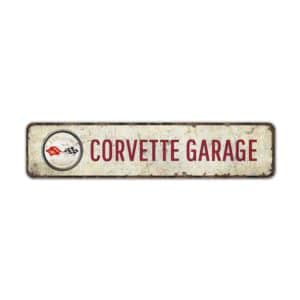 Corvette-Garage-Premium-Quality-Rustic-Metal-Sign-2-2