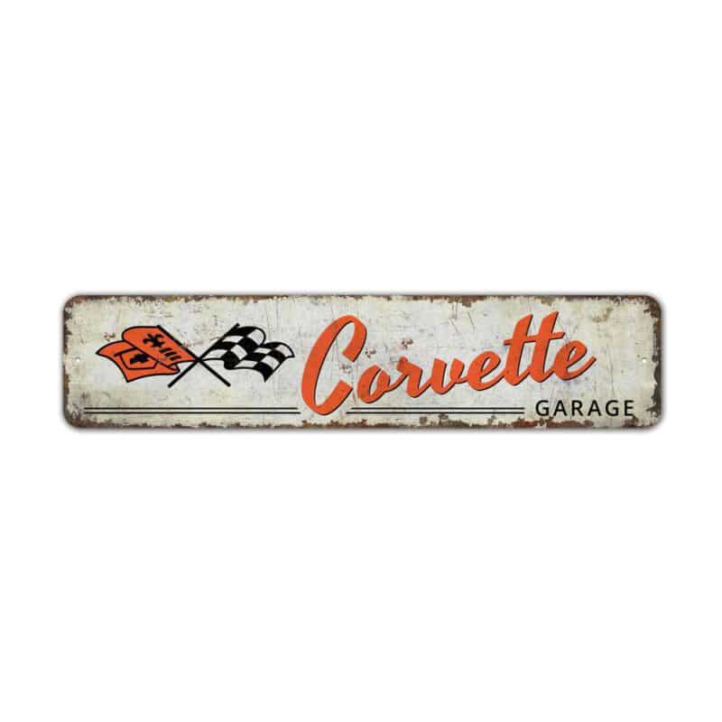 Corvette-Garage-Premium-Quality-Rustic-Metal-Sign-2-3