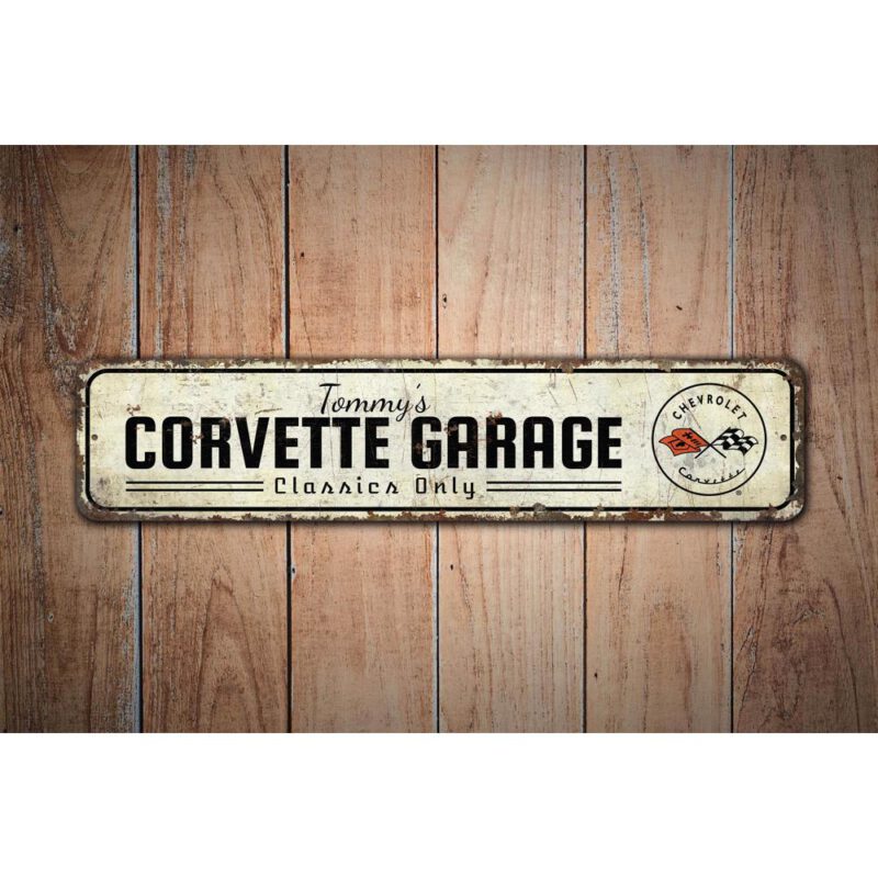 Corvette-Garage-Premium-Quality-Rustic-Metal-Sign-Images-4