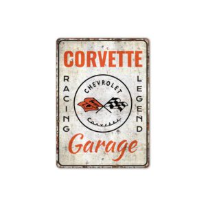 Corvette-Garage-Sign-Premium-Quality-Rustic-Metal-Sign-2-2