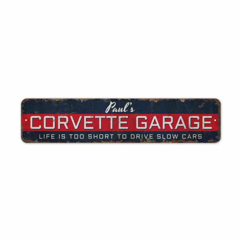 Corvette-Garage-Sign-Premium-Quality-Rustic-Metal-Sign-2