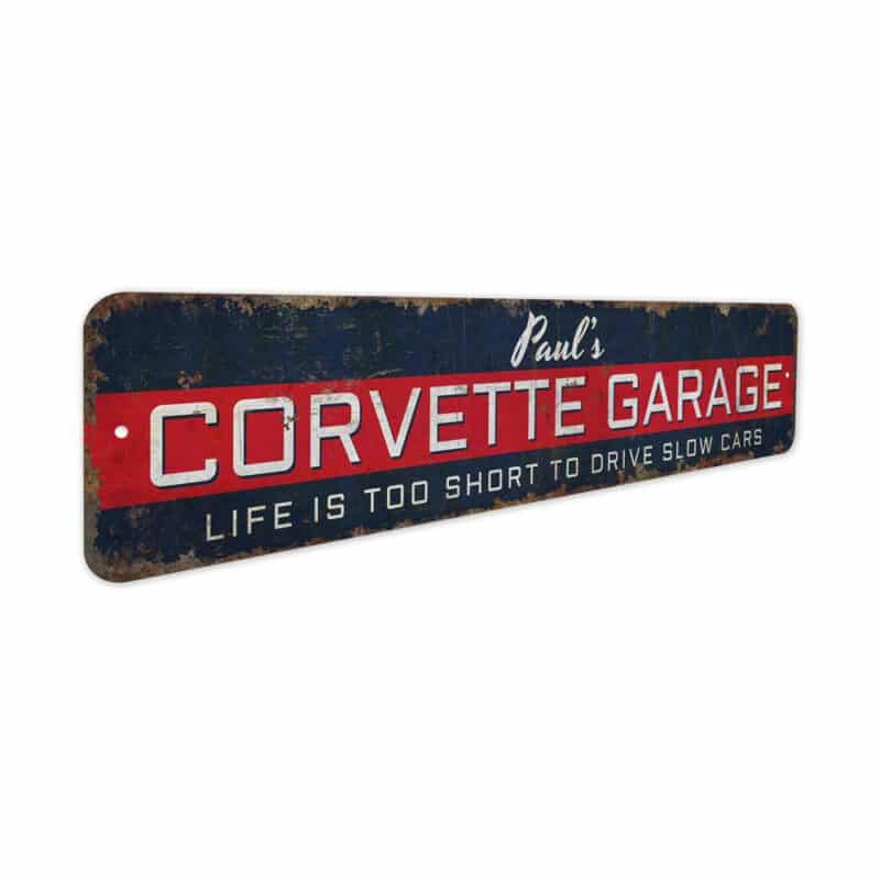 Corvette-Garage-Sign-Premium-Quality-Rustic-Metal-Sign-3