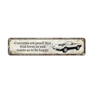 Corvette-Owner-Gift-Premium-Quality-Rustic-Metal-Sign-2