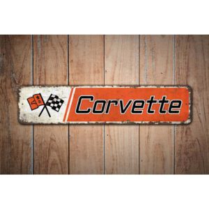 Corvette-Sign-Premium-Quality-Rustic-Metal-Sign-Images-1