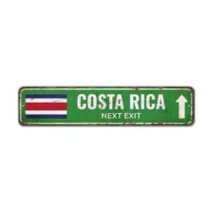 Costa-Rica-Flag-Premium-Quality-Rustic-Metal-Sign-2