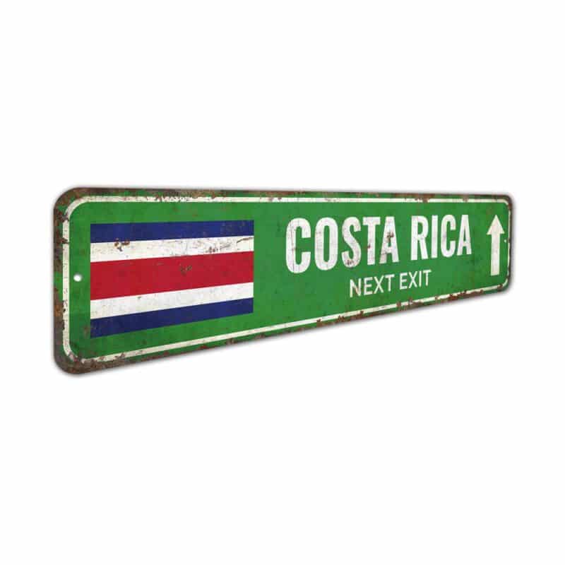 Costa-Rica-Flag-Premium-Quality-Rustic-Metal-Sign-3