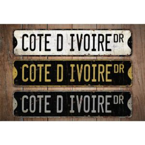 Cote-D-Ivoire-Premium-Quality-Rustic-Metal-Sign-Images