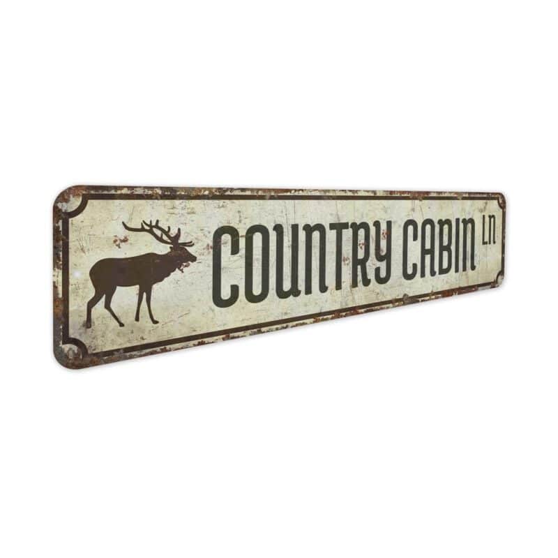 Country-Cabin-Lane-Sign-Premium-Quality-Rustic-Metal-Sign-3