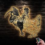 Couple-Chicken-Farmhouse-Metal-Wall-Art-Led-Light-Images-1