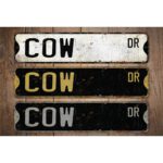 Cow-Premium-Quality-Rustic-Metal-Sign-Images