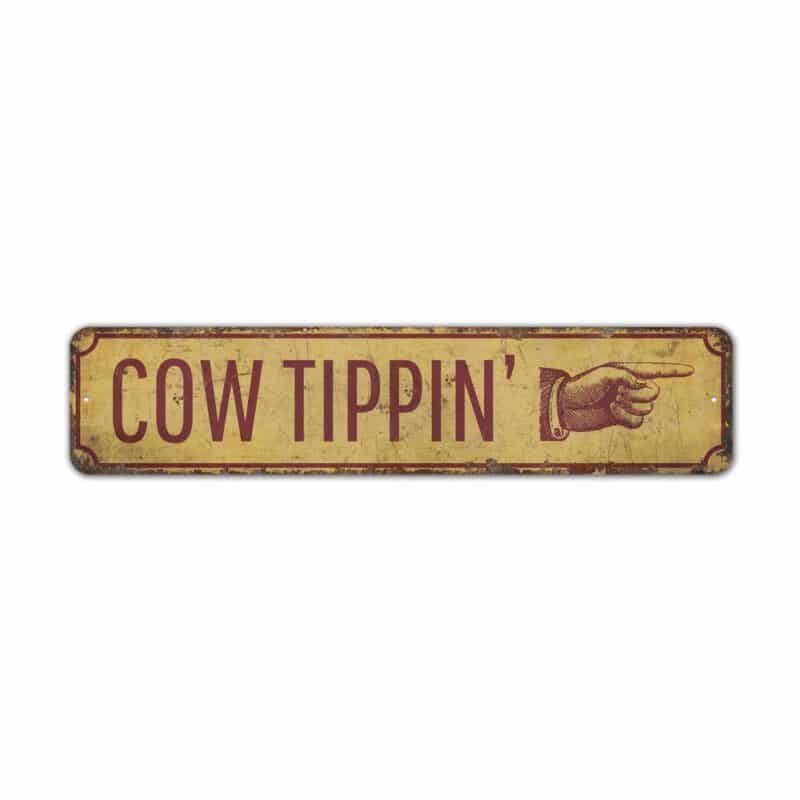 Cow-Tipping-Sign-Premium-Quality-Rustic-Metal-Sign-2