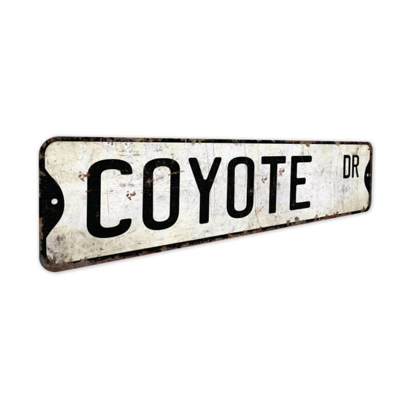 Coyote-Premium-Quality-Rustic-Metal-Sign-3