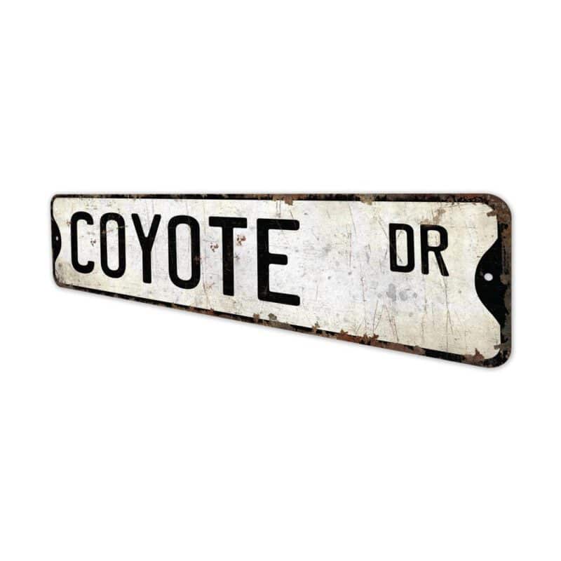 Coyote-Premium-Quality-Rustic-Metal-Sign-4