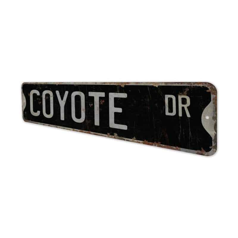 Coyote-Premium-Quality-Rustic-Metal-Sign-8