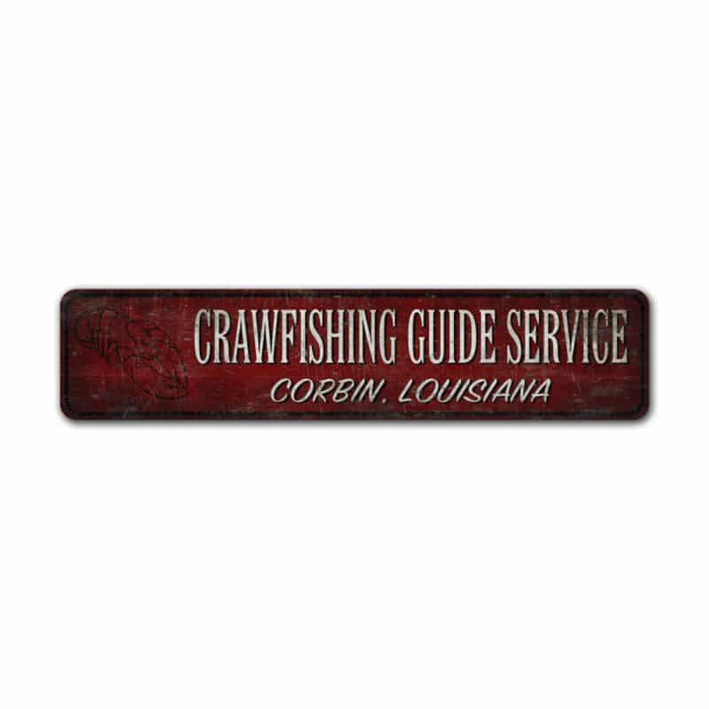 Craw-Fishing-Guide-Service-Premium-Quality-Rustic-Metal-Sign-2