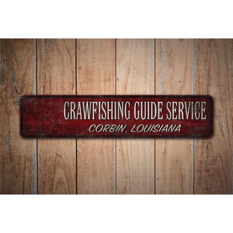 Craw-Fishing-Guide-Service-Premium-Quality-Rustic-Metal-Sign-Images