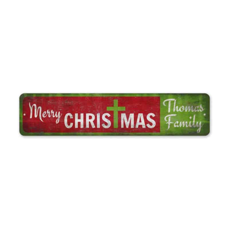 Cross-Christmas-Sign-Premium-Quality-Rustic-Metal-Sign-2