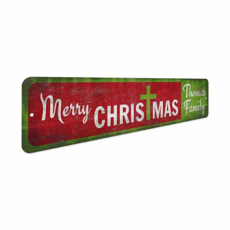 Cross-Christmas-Sign-Premium-Quality-Rustic-Metal-Sign-3