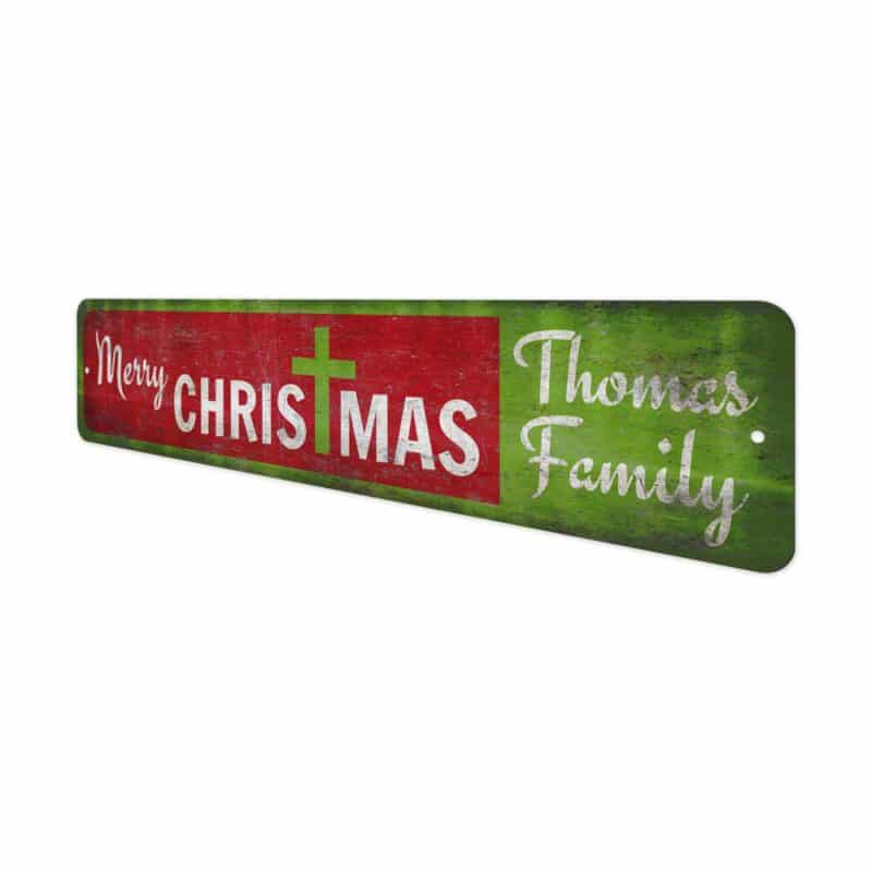 Cross-Christmas-Sign-Premium-Quality-Rustic-Metal-Sign-4