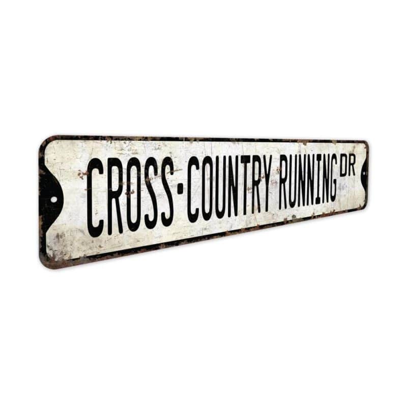 Cross-Country-Running-Premium-Quality-Rustic-Metal-Sign-3